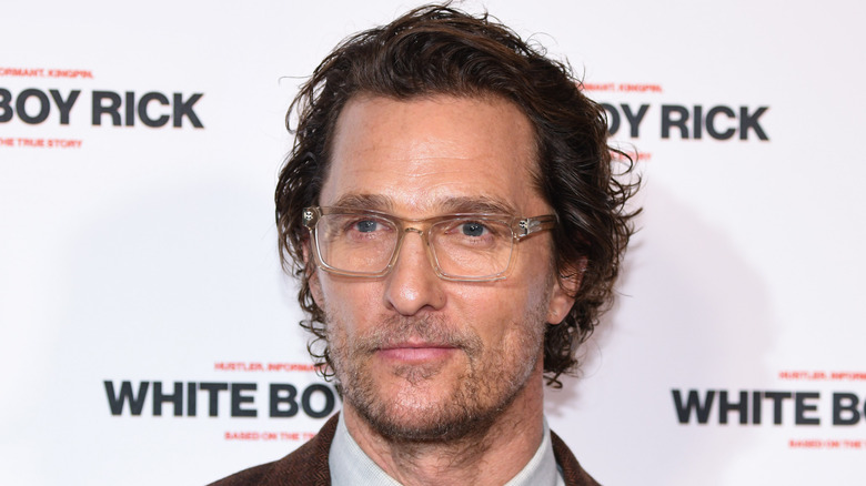 Matthew McConaughey wearing glasses