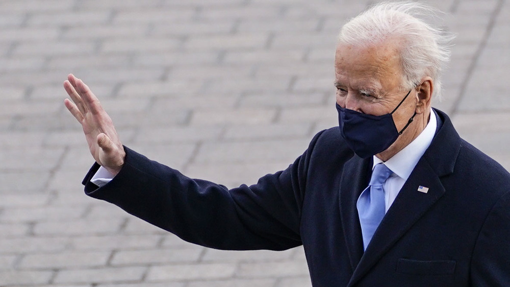 Joe Biden waving