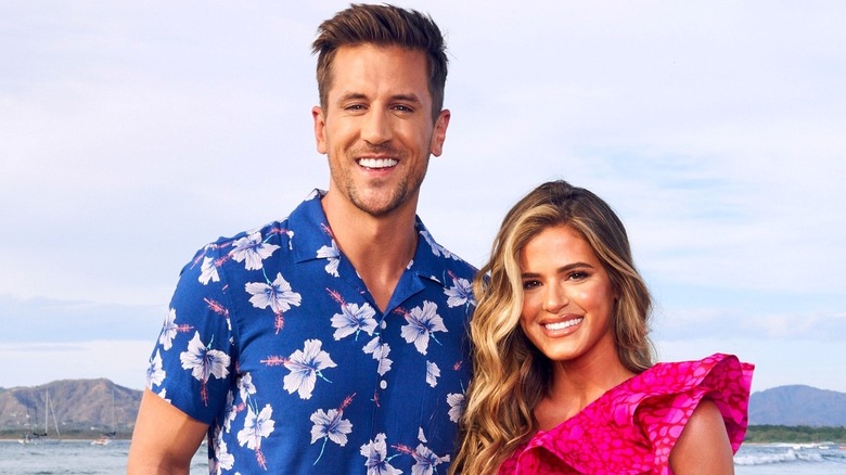 JoJo Fletcher Jordan Rogers smiling on beach