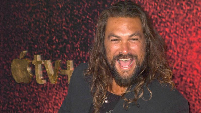 Jason Momoa laughing