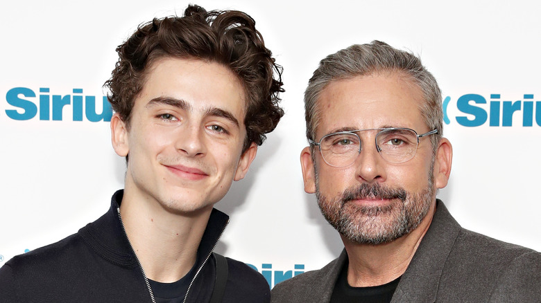 Timothee Chalamet and Steve Carell.