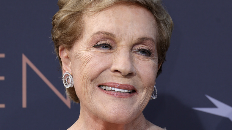 Julie Andrews in Hollywood in 2022, smiling