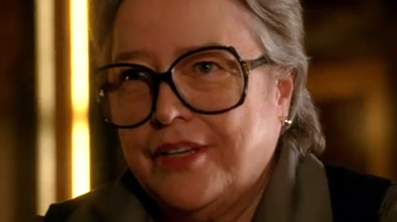 Kathy Bates wearing glasses on AHS