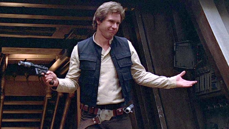 Han Solo Harrison Ford Shrug Star Wars