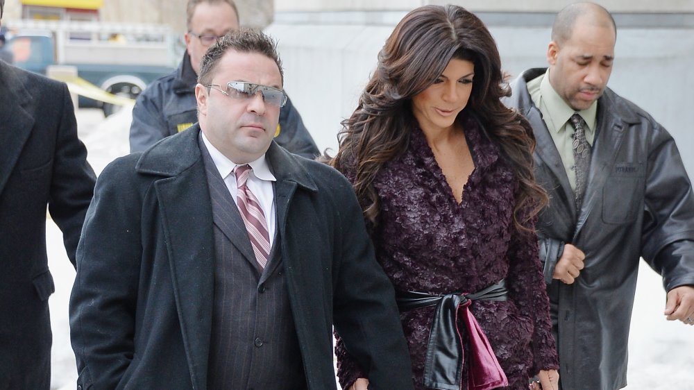 Teresa Giudice and Joe Giudice, walking