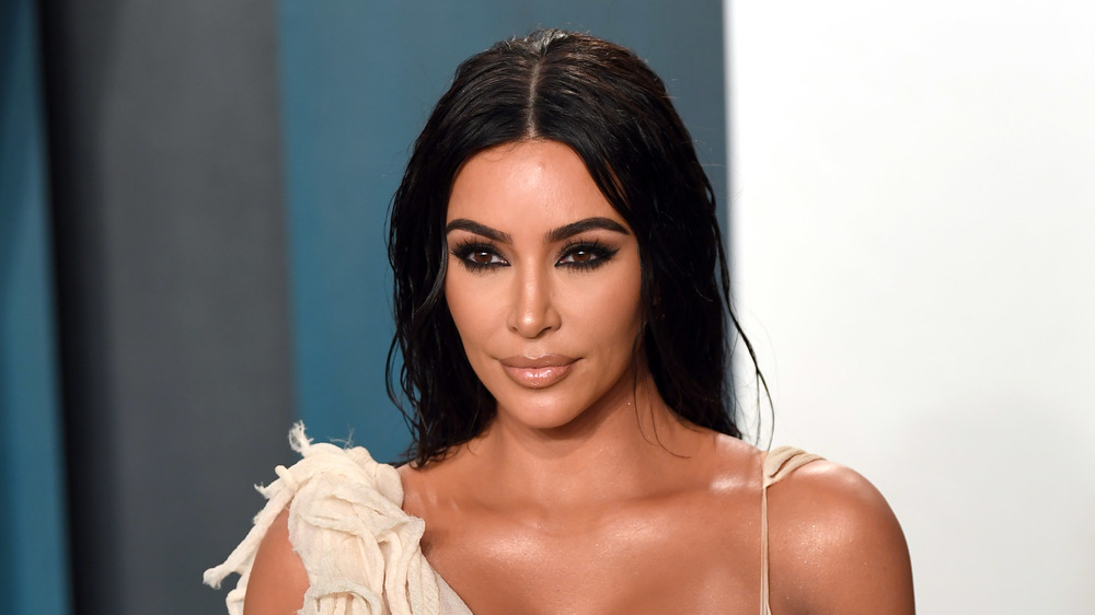 Kim Kardashian at the 2020 Vanity Fair Oscar Party