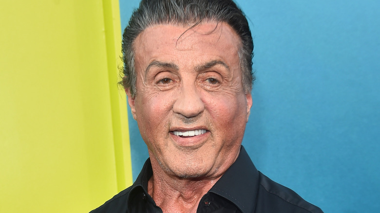 Sylvester Stallone smiling 