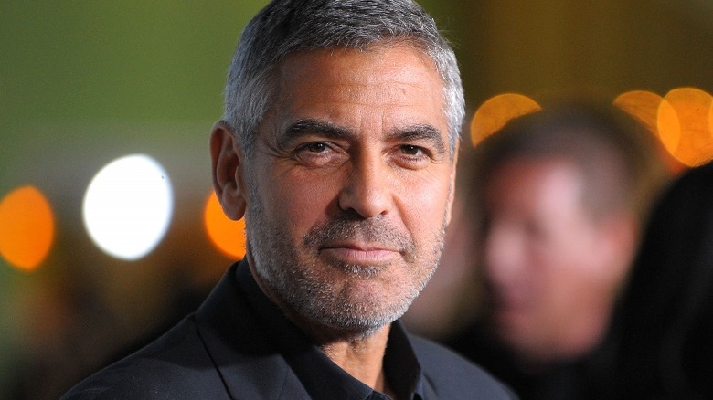 George Clooney smiling softly