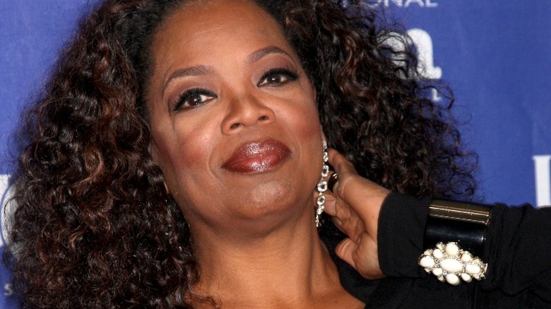 Oprah Winfrey on a red carpet