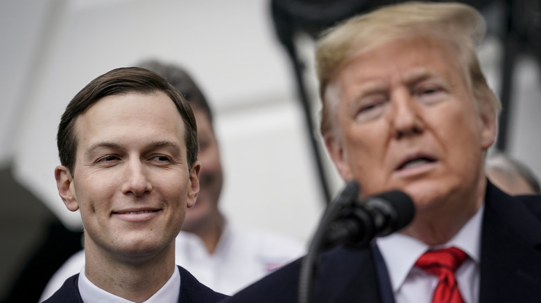 Jared Kushner looking on at ceremony