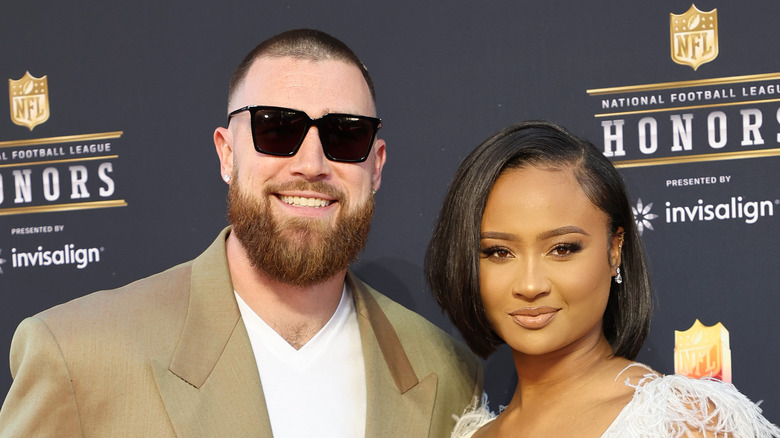 Travis Kelce and Kayla Nicole pose together