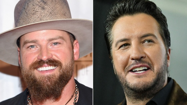 Zac Brown and Luke Bryan at separate events