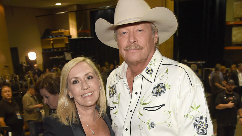 Alan and Denise Jackson attend the CMA Awards 