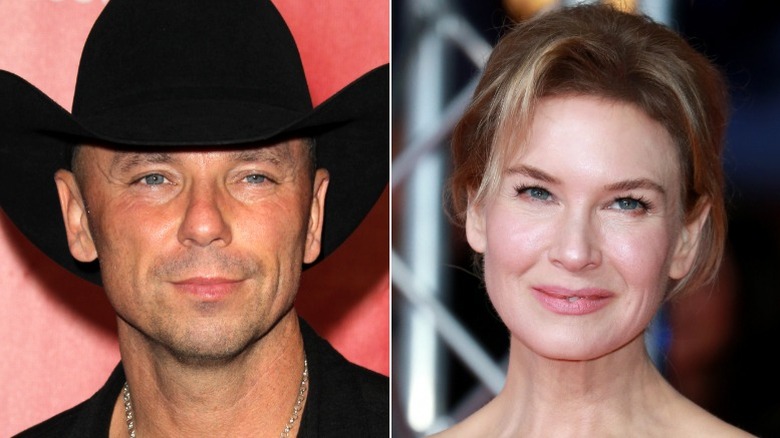 Kenny Chesney, left, and Renee Zellweger, right