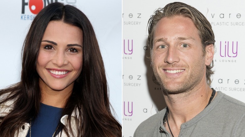 Andi Dorfman and Juan Pablo Galavis smiling