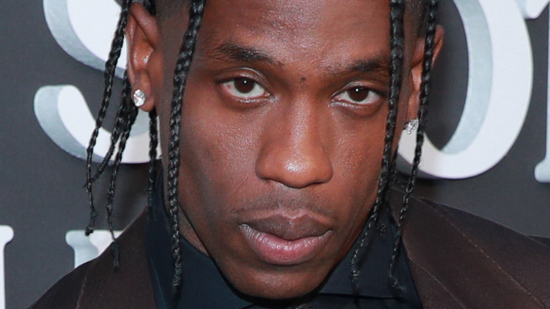 Travis Scott looking serious