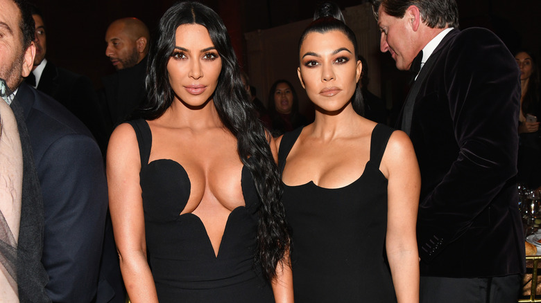 Kim Kardashian and Kourtney Kardashian