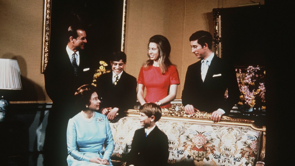 Prince Philip, Queen Elizabeth, Prince Edward, Princess Anne, Prince Andrew, Prince Charles