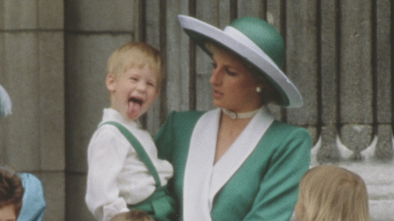 Prince Harry sticks tongue out at Princess Diana