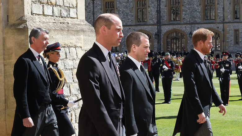 Prince William and Prince Harry standing