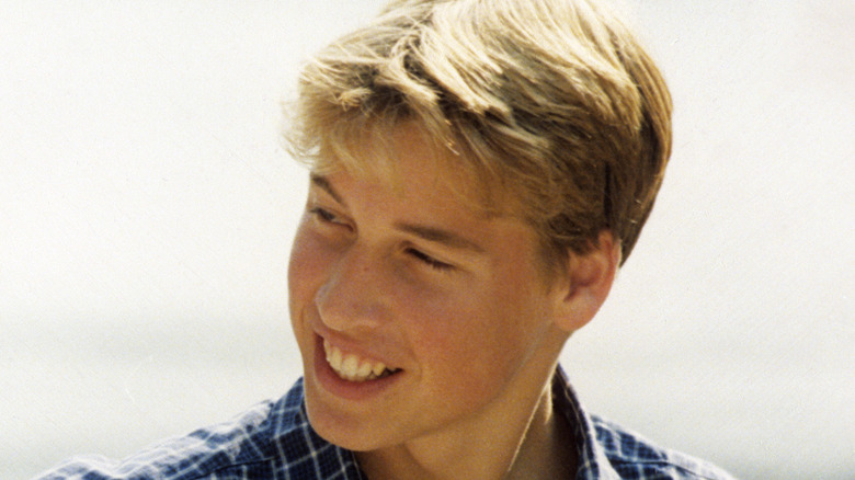 Prince William smiling on the beach