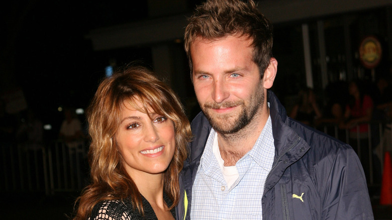 Bradley Cooper and Jennifer Esposito smiling