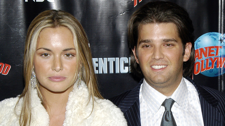 Vanessa Trump and Donald Trump Jr. posing