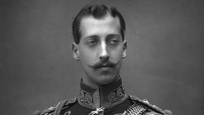 Prince Albert Victor, Duke of Clarence posing