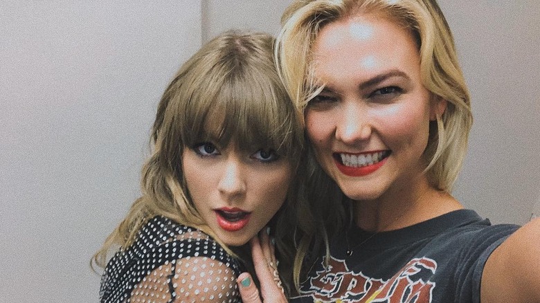 Taylor Swift and Karlie Kloss smiling