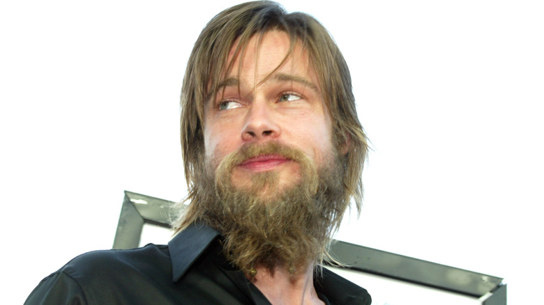 Brad Pitt with long beard