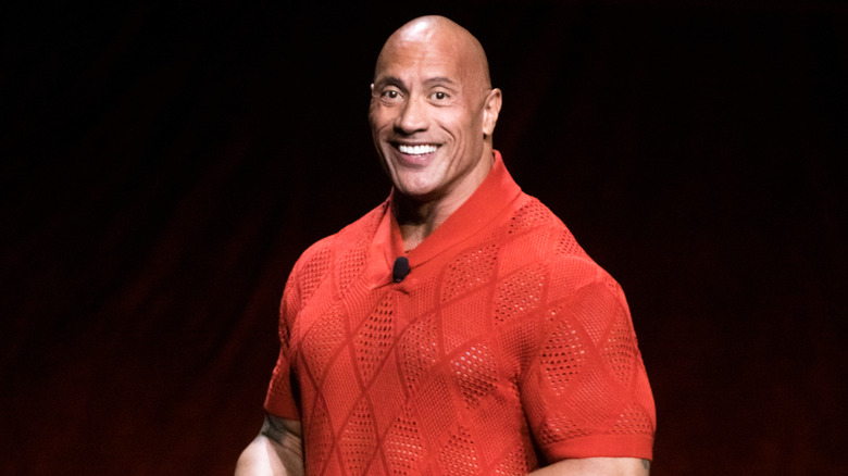 Dwayne Johnson smiling