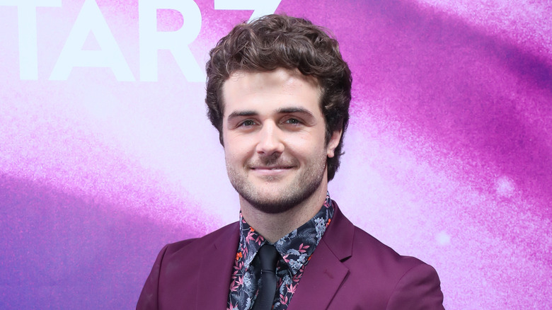 Beau Mirchoff smiling at Starz event