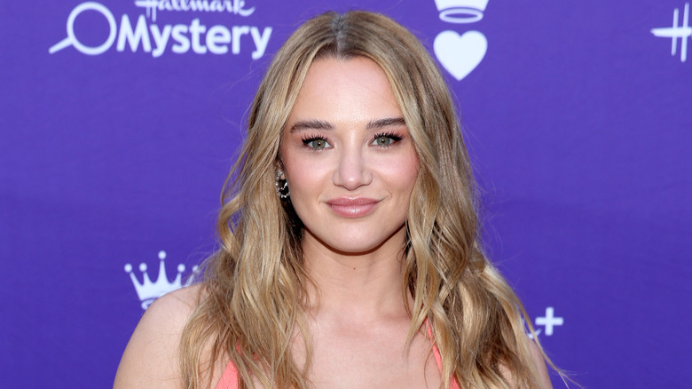 Hunter King smiling at Hallmark event