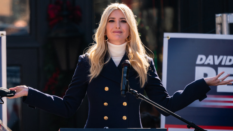 Ivanka Trump shrugging