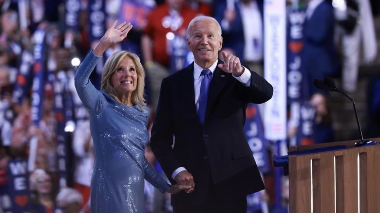 Jill and Joe Biden at the 2024 DNC