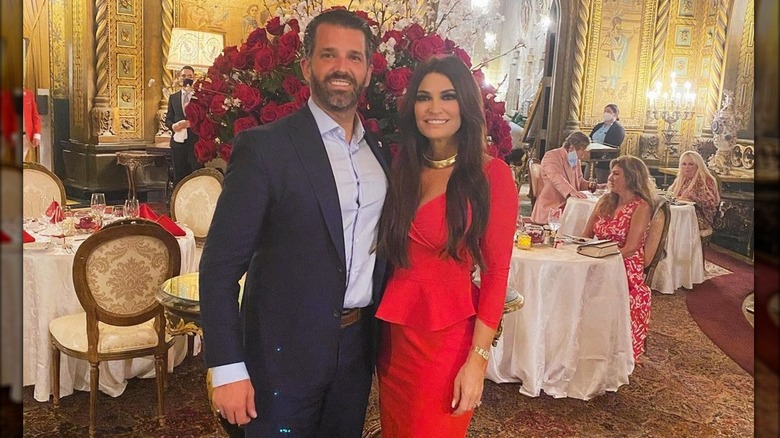 Donald Trump Jr. and Kimberly Guilfoyle posing