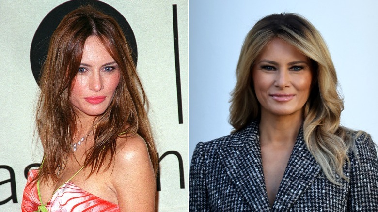 Melania in 2000 vs 2020.