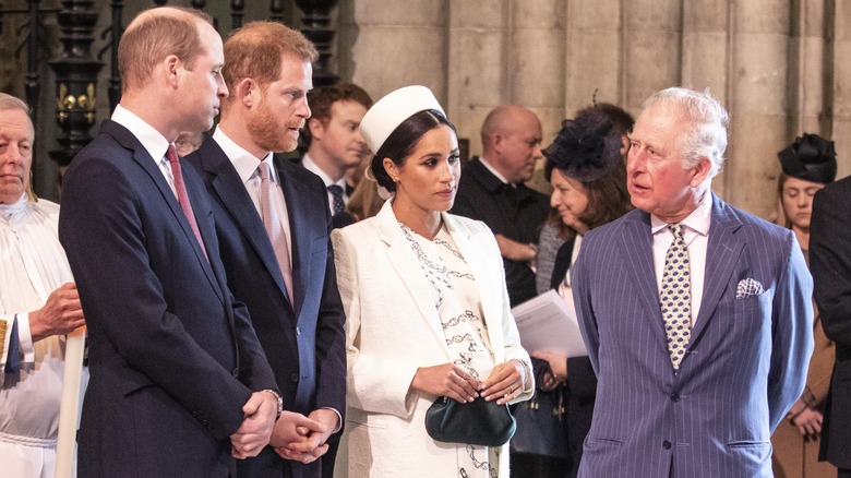 Meghan Markle with her in-laws