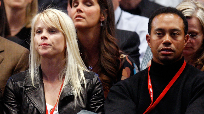 Elin Nordegren and Tiger Woods unhappy