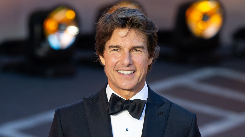 Tom Cruise grinning