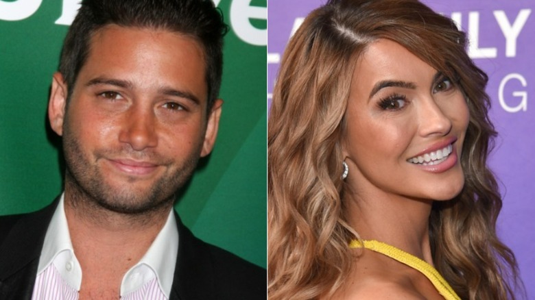 "Million Dollar Listing: Los Angeles" star Josh Flagg smirking, Chrishell Stause smiling