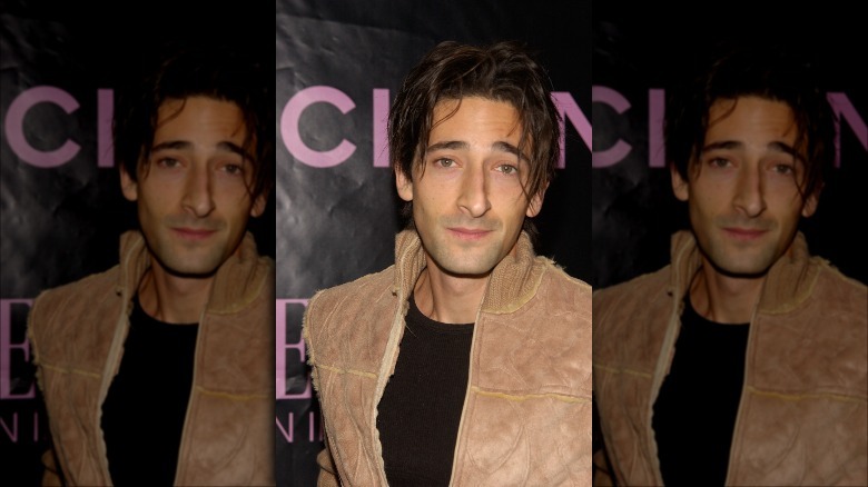 Adrien Brody looking at camera