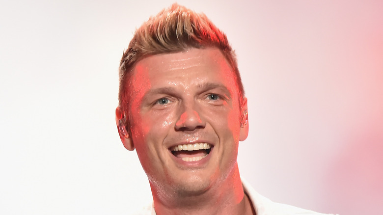 Nick Carter performing