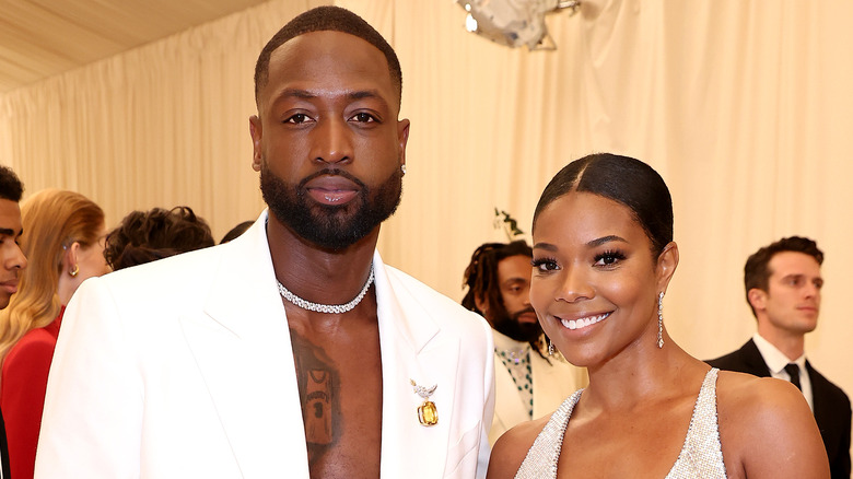 Dwyane Wade and Gabrielle Union smiling