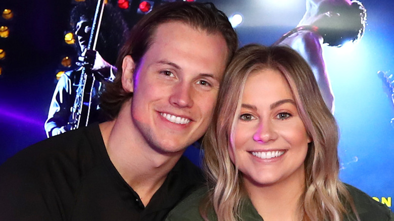 Andrew East and Shawn Johnson smiling