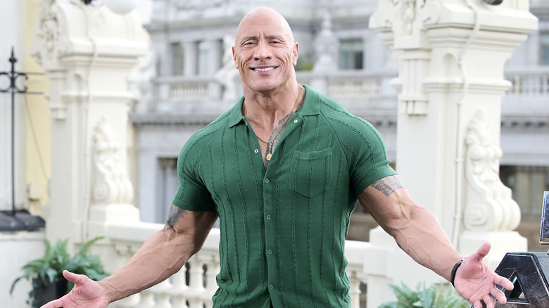 Dwayne Johnson posing