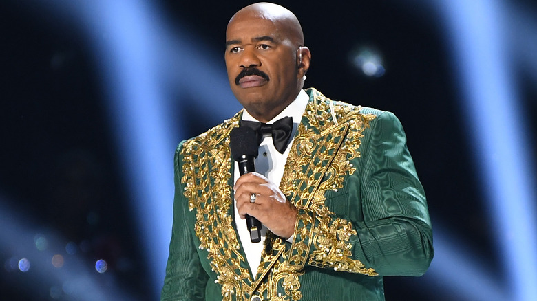 Steve Harvey during 2019 Miss Universe Pageant