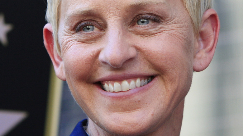 Ellen DeGeneres smiling