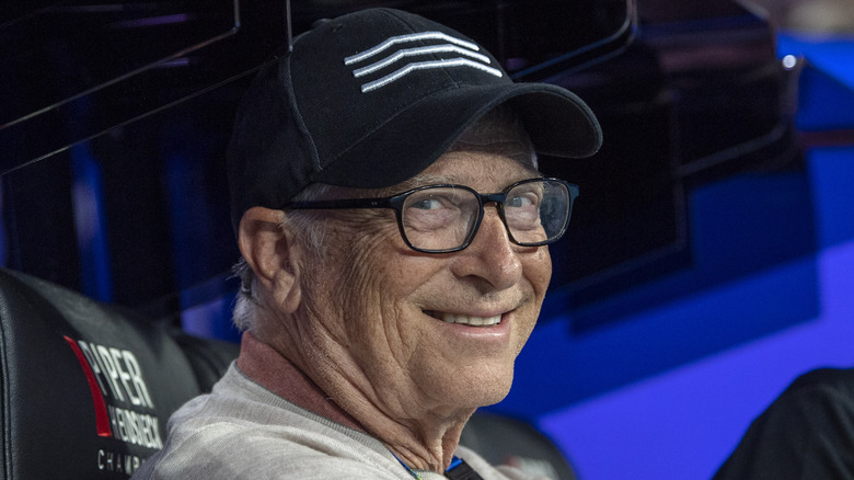 Bill Gates smiling in close-up