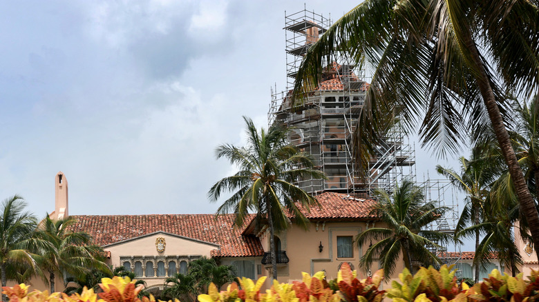 Mar-a-Lago exterior construction 2023